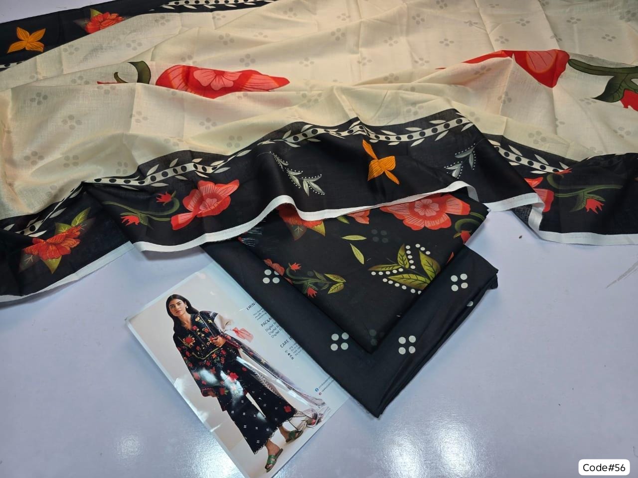 COCO by Zara Shahjahan 3-Piece Printed Summer Lawn Suit (Unstitched)