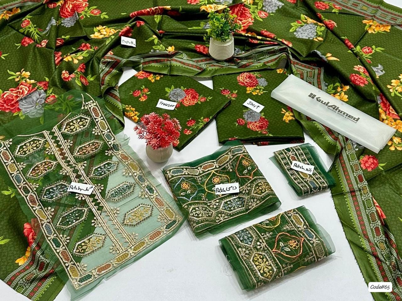 Lawn 3 Piece Digital Print (GUL AHMAD) S