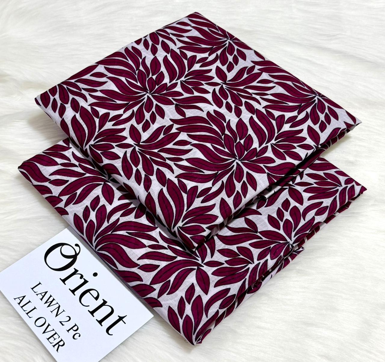 Orient 2-Piece Printed Summer Lawn Suit (Unstitched)