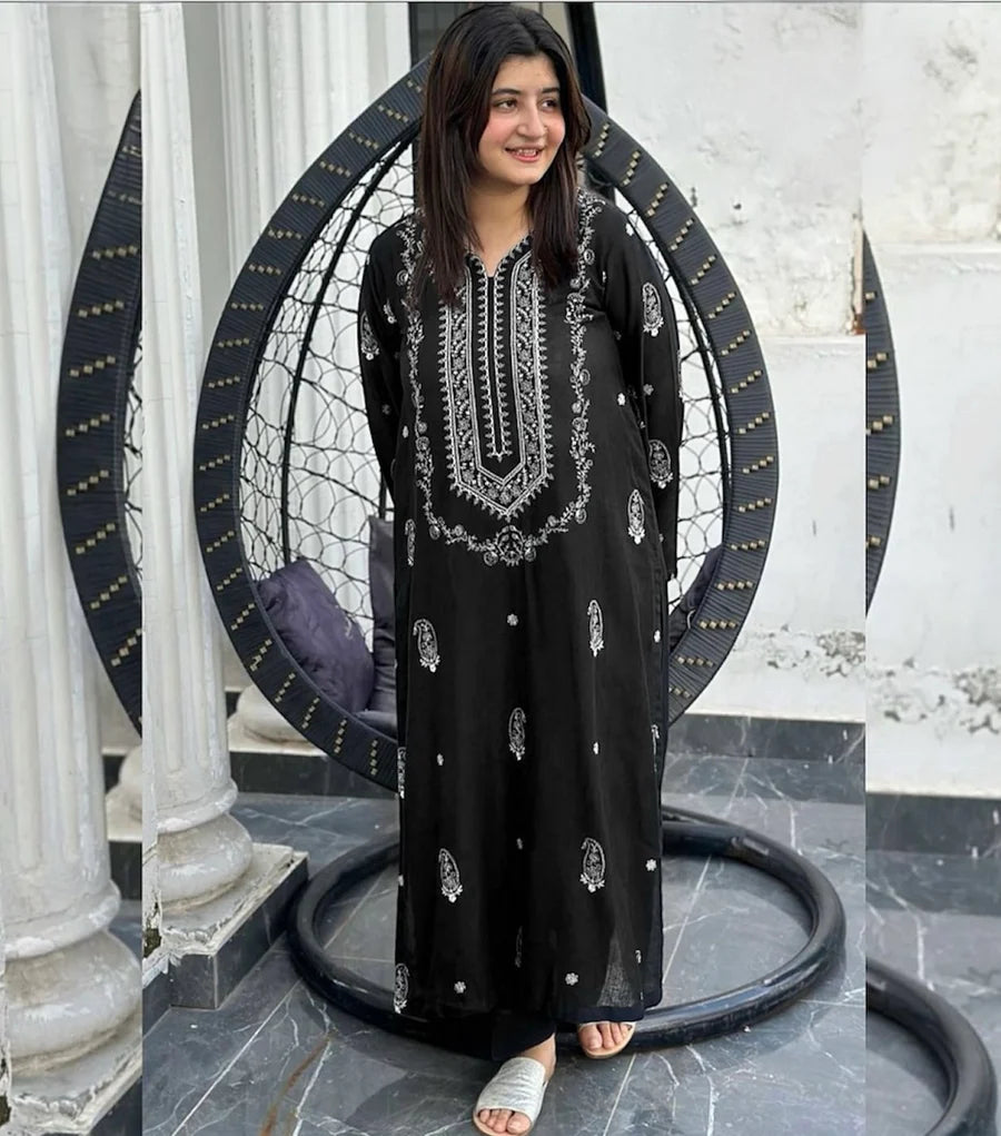 Lawn 2 Piece Embroidered Unstitched