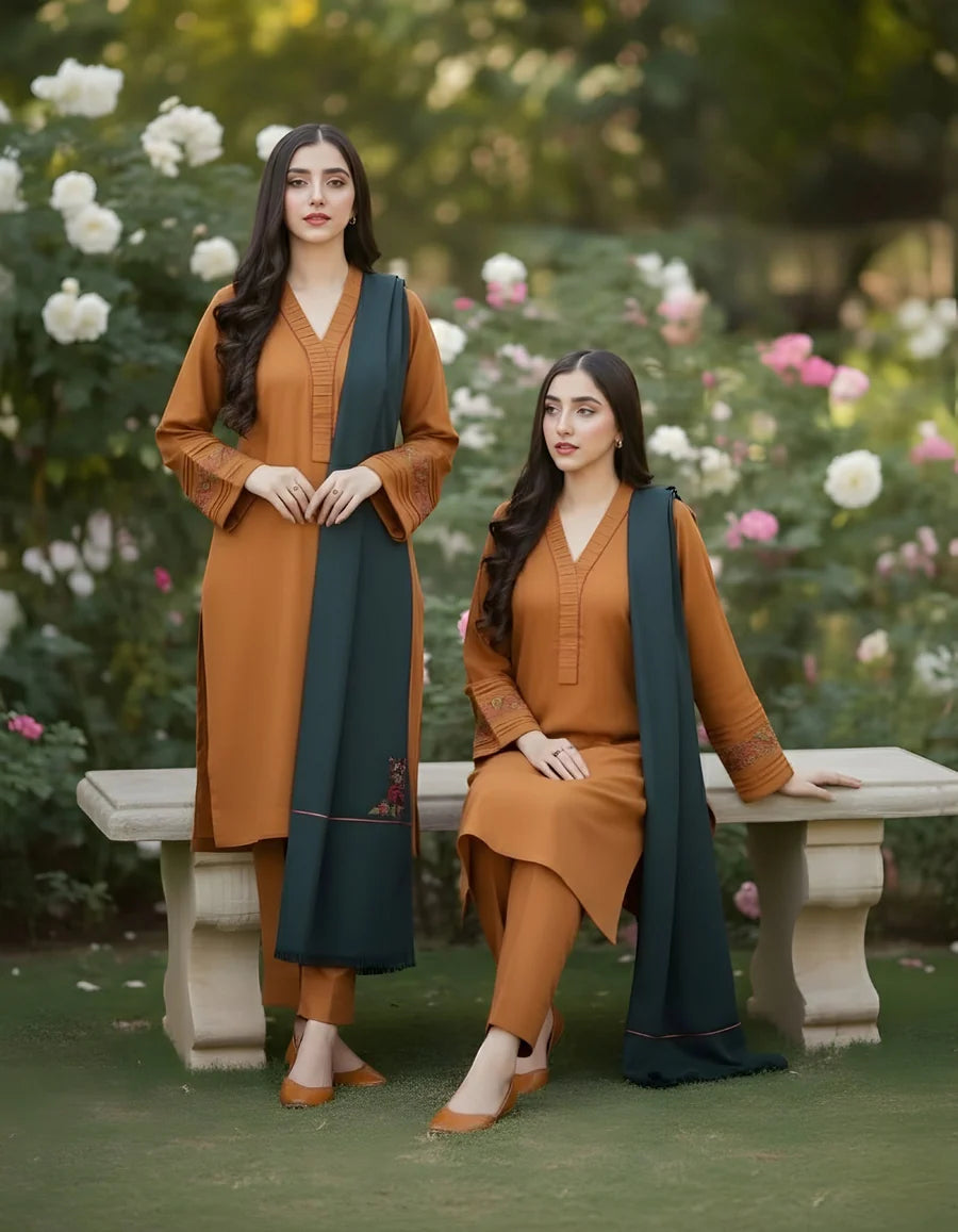 Lawn 3 Piece Embroidered Unstitched (AISLING)
