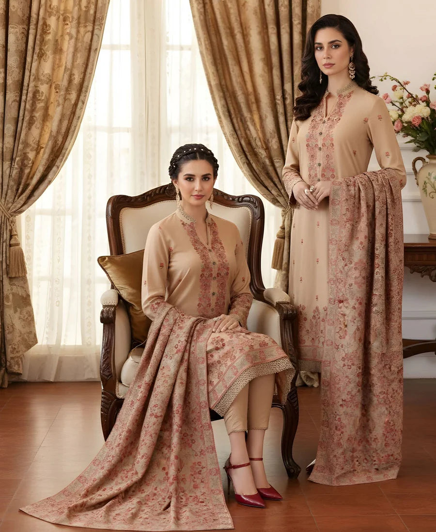 Lawn 3 Piece Embroidered Unstitched ( Aisling )