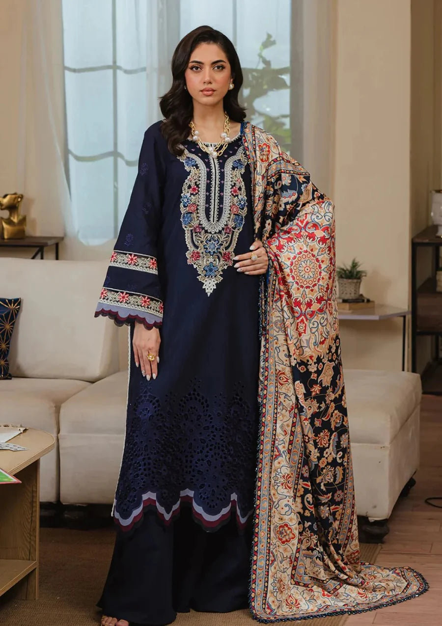 Lawn 3 Piece Embroidered Unstitched ( Aisling )