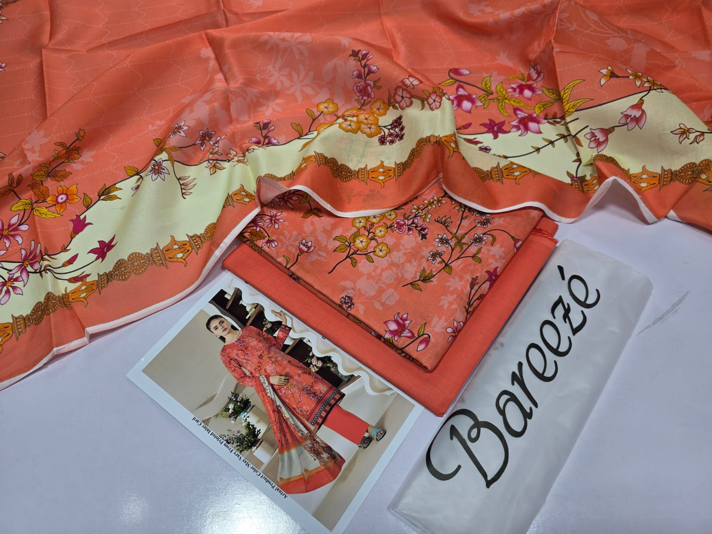Lawn 3 Piece Digital Print (BAREEZE) S