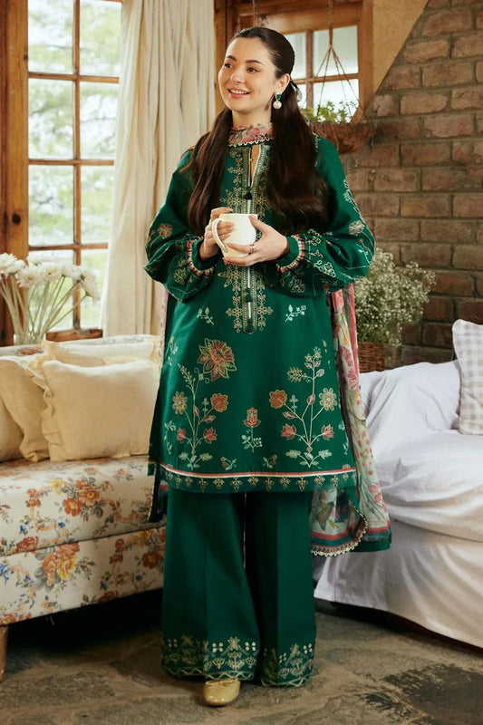 Lawn 3 Piece Embroidered Unstitched (Coco by ZARA SHAHJAHAN)