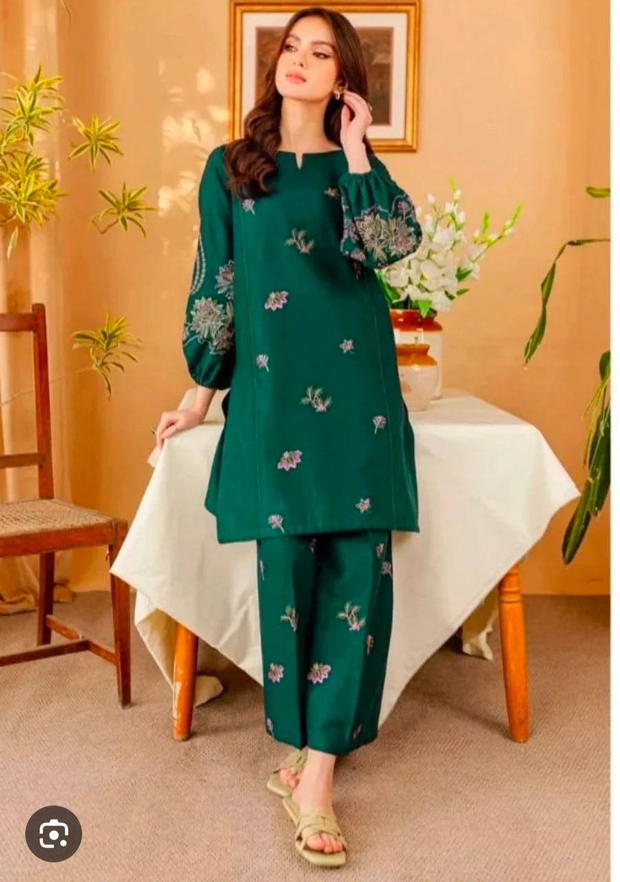 Lawn 2 Piece Embroidered Unstitched (BAREEZE)