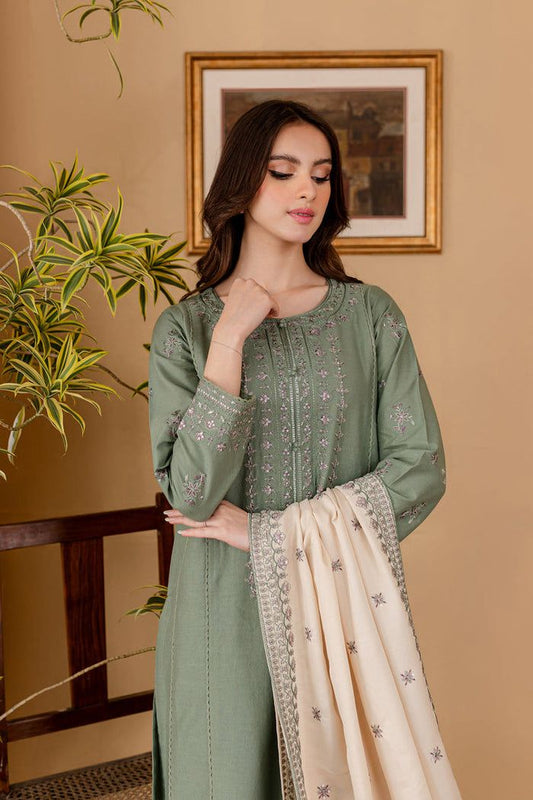 Jazmin Lawn 3 Piece Heavy Embroidered Unstitched