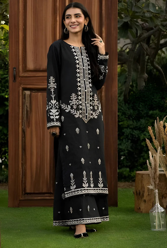 Lawn 2 Piece Embroidered Unstitched (BAREEZE)
