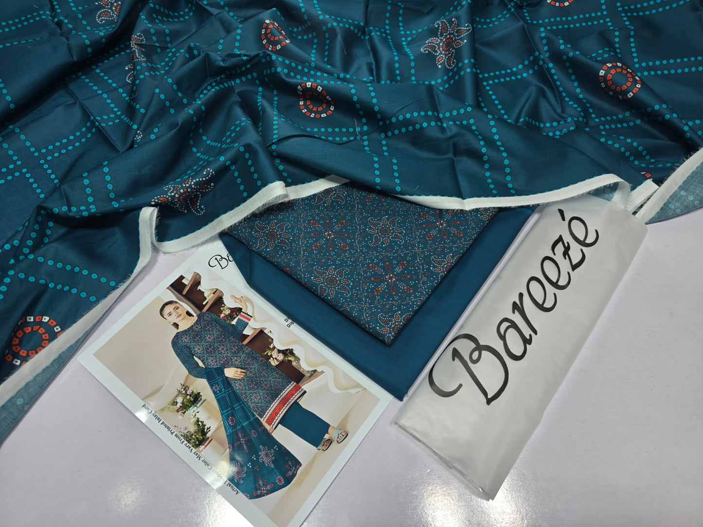 Lawn 3 Piece Digital Print (BAREEZE) S
