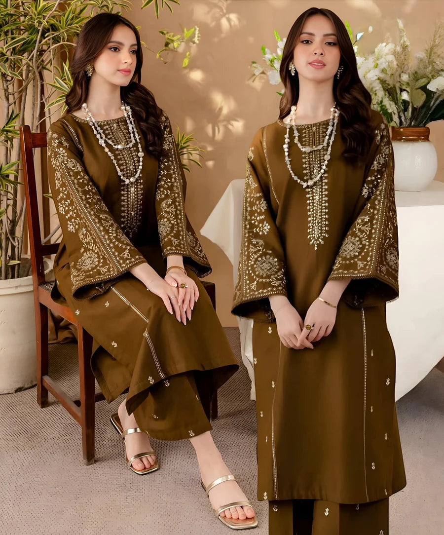 Lawn 2 Piece Embroidered Unstitched (BAREEZE)