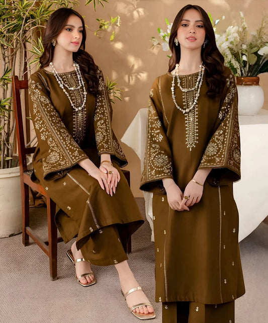 Lawn 2 Piece Embroidered Unstitched (BAREEZE)