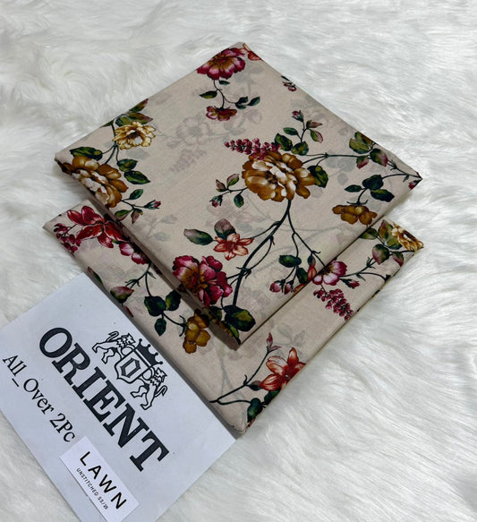 Lawn 2 Piece Printed Unstitched (ORIENT)