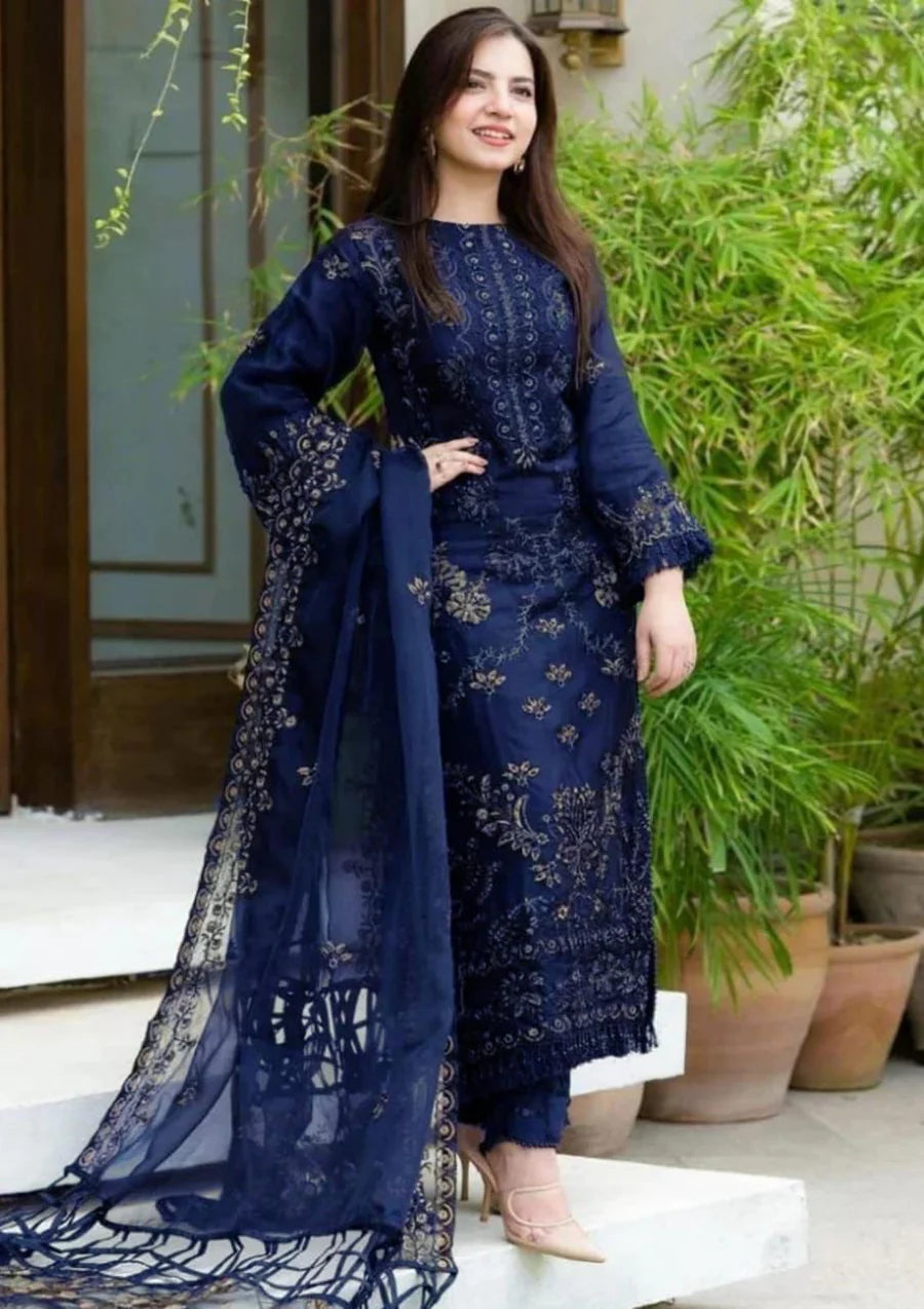 Daranil Summer Lawn Embroidered 3 Piece Suit
