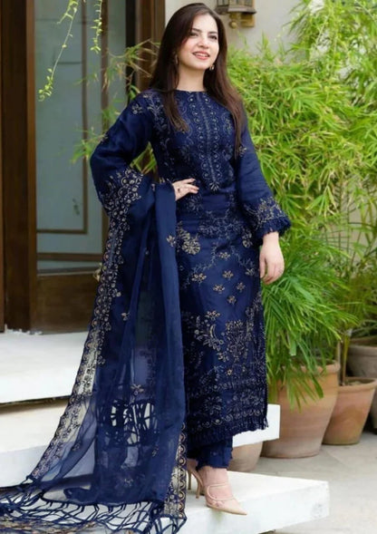 Daranil Summer Lawn Embroidered 3 Piece Suit