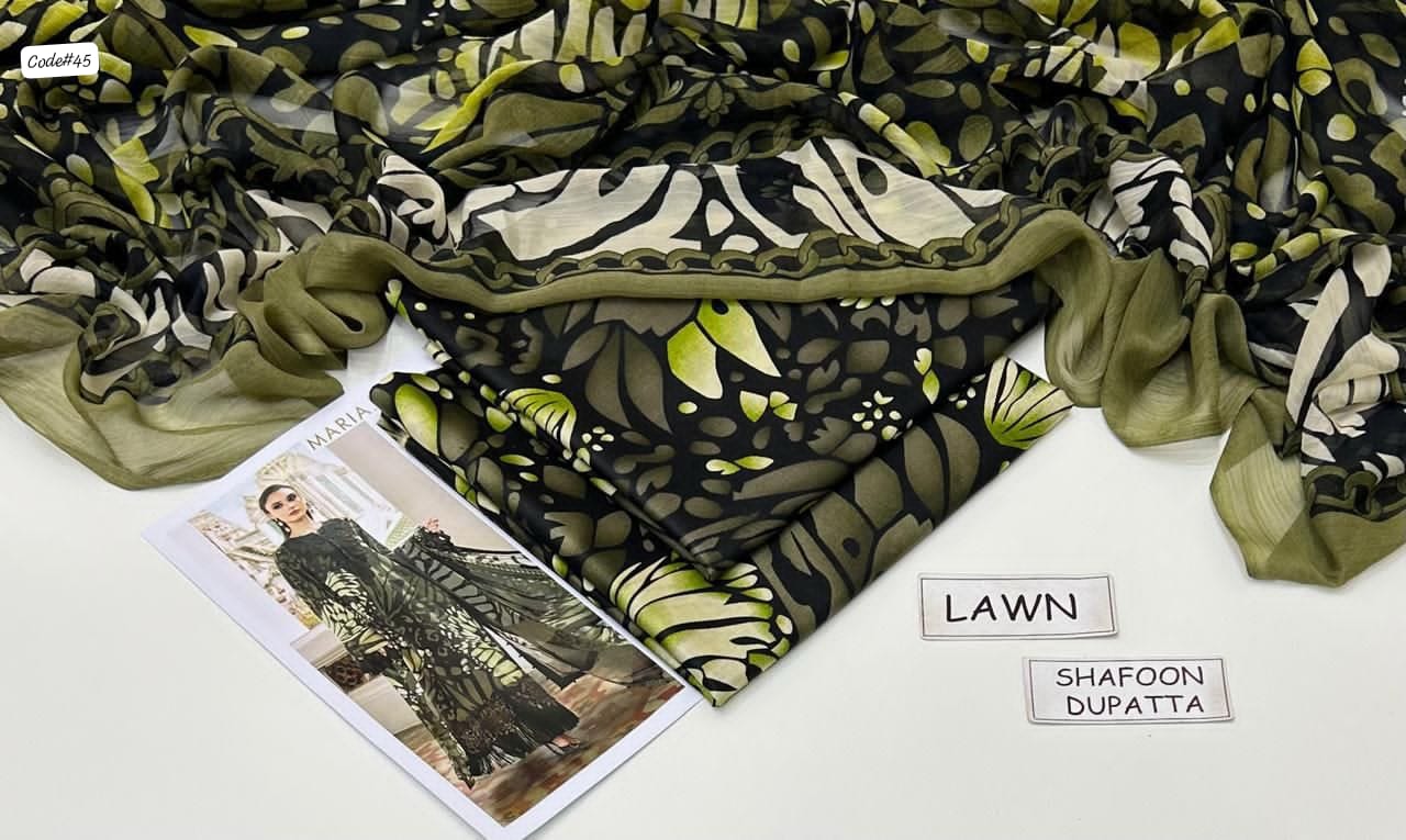 3-Piece Digital Printed Summer Lawn Suit (Unstitched)