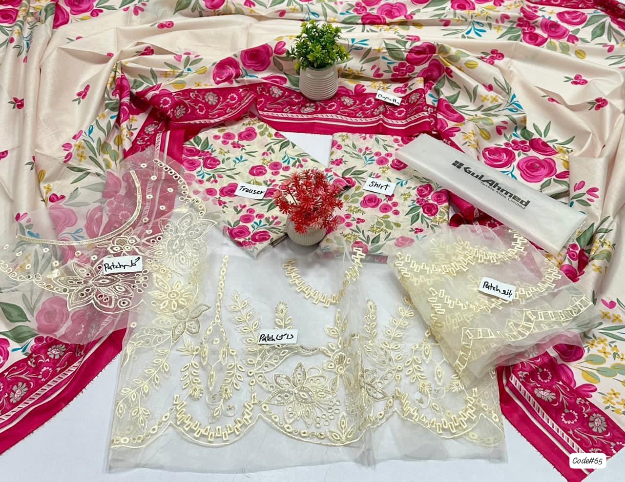 Lawn 3 Piece Digital Print (GUL AHMAD) S
