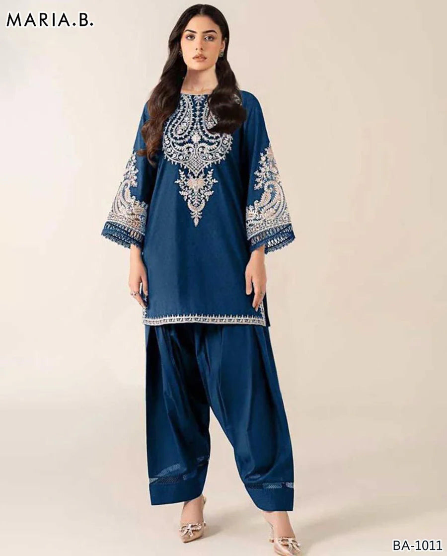 Lawn 2 Piece Embroidered Unstitched (MARIA B)