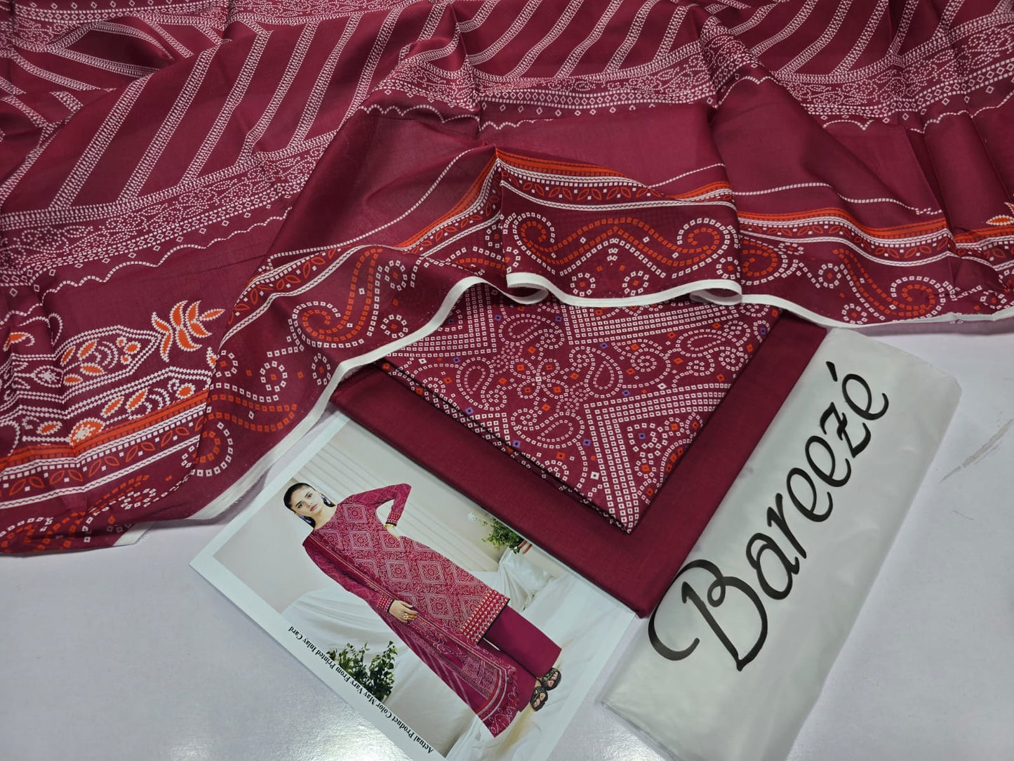Lawn 3 Piece Digital Print (BAREEZE) S