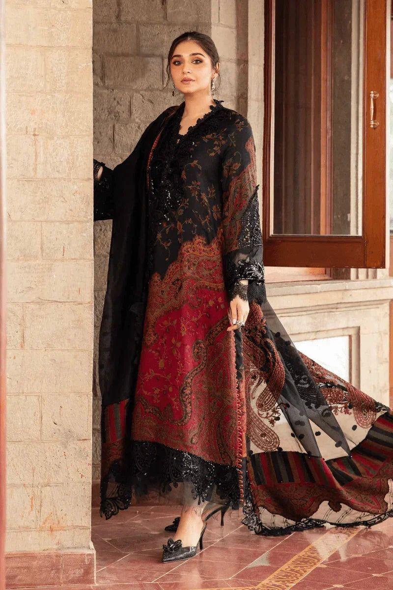 Maria B 3 Piece, Print with Patch