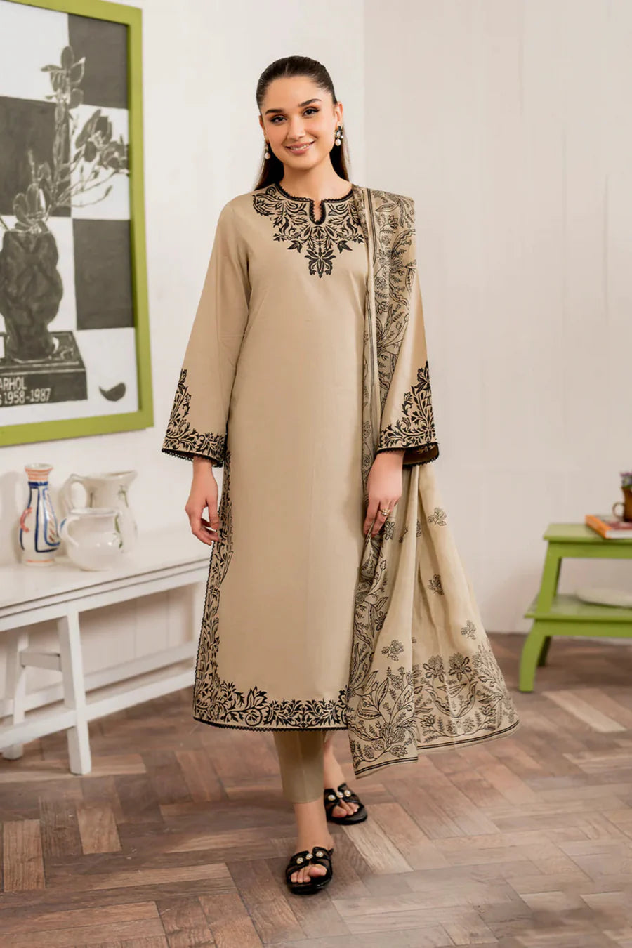 Lawn Embroedered 3 Piece Unstitched
