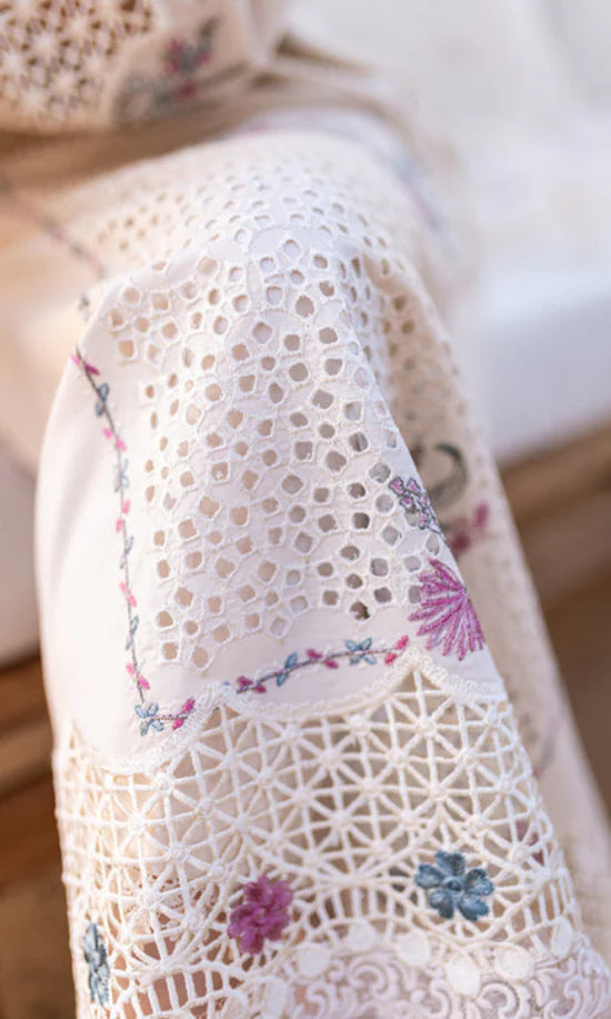 Qalamkar Embroidered 3 Piece Unstitched