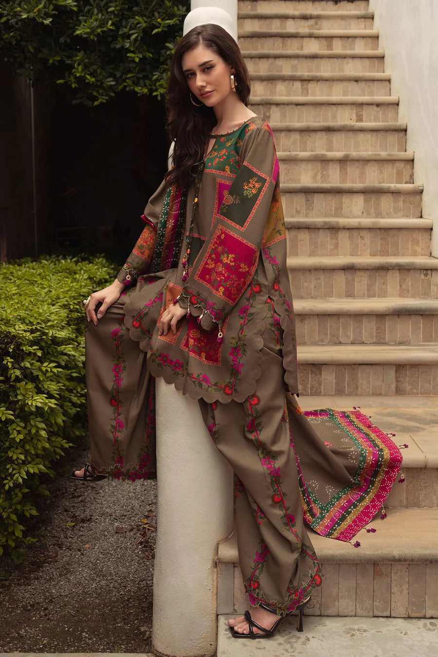 Maria B 3 Piece Embroidered Lawn